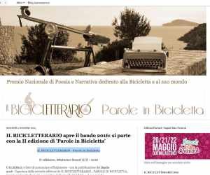 IL BICICLETTERARIO - Parole in bicicletta 2016 premio nazionale di poesia e narrativa