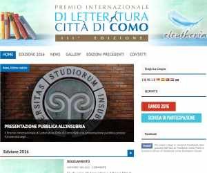 Premio Internazionale di Letteratura Città di Como - III Edizione 2016