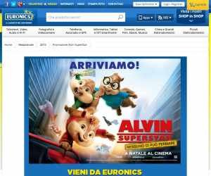 Vinci fantastici premi con Alvin Superstar e Euronics