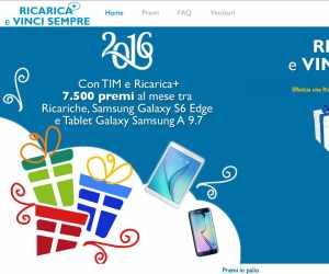 Ricarica + e Vinci Sempre 2016