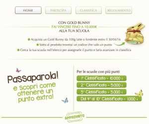 CON GOLD BUNNY VOTA E FAI VINCERE 10.000 EURO ALLA TUA SCUOLA