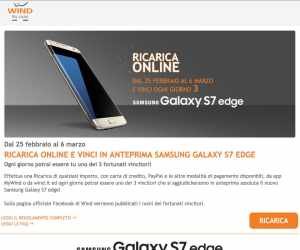 Ricarica Online e Vinci Samsung Galaxy S7 Edge!