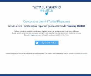 #TWITTAILRISPARMIO