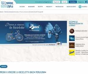 Prova a vincere la bicicletta Baci
