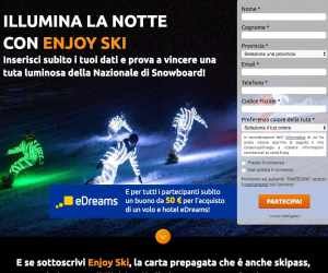Illumina la notte con Enjoy Ski