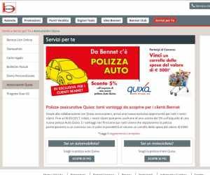 QUIXA PER I CLIENTI BENNET