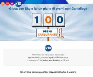 Un pieno di premi con Sky e Genialloyd