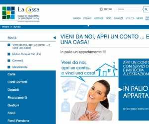 VIENI DA NOI, APRI UN CONTO...... E VINCI UNA CASA!