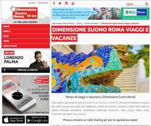 VIAGGI E VACANZE SU DIMENSIONE SUONO ROMA