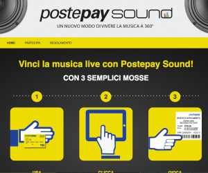 Vinci la musica live con Postepay Sound!