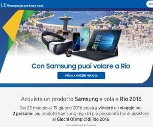 Con Samsung puoi volare a Rio 2016