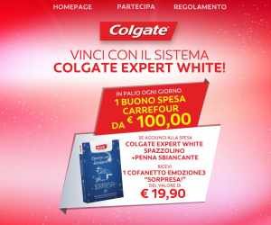 Vinci con il Sistema Colgate Expert White!