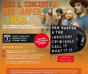 VINCI IL CONCERTO DI BEN HARPER CON IBS