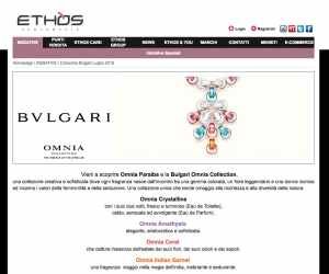 CON ETHOS PROFUMERIE E BULGARI VINCI MAGNIFICI BRACCIALI FORTUNA E UNA BULGARI EXPERIENCE JOY AND BEAUTY A STATE OF MIND
