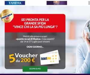 VINCE CHI LA SA PIU' LUNGA - Lines e Tampax