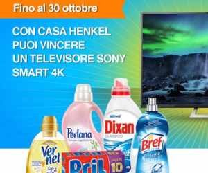 CON CASA HENKEL PUOI VINCERE UN TELEVISORE SONY SMART 4K