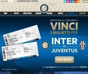 Registrati e vinci Inter-Juventus