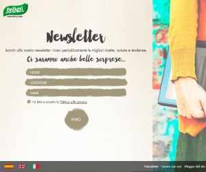 Iscrizione alla Newsletter Santiveri