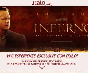 VINCI LA PREMIERE DI INFERNO E VIAGGIA SULLE LOCATION DEL FILM CON ITALO