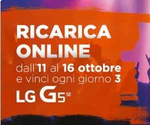 Wind - Ricarica Online e Vinci LG G5 SE!