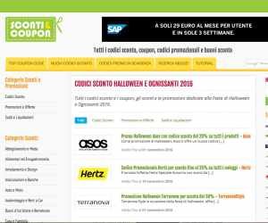 Codici Sconto Halloween e Ognissanti 2016