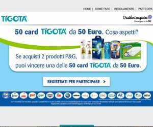 Acquista P&G e vinci 50 Gift Card Tigotà da 50 euro