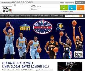 Vinci con Radio Italia l'NBA GLOBAL GAMES LONDON 2017