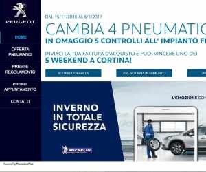 Concorso pneumatici inverno Peugeot 2016