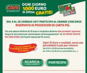 OGNI GIORNO 1000 EURO DI SPESA GRATIS