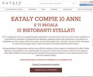 EATALY COMPIE 10 ANNI E TI REGALA 10 RISTORANTI STELLATI