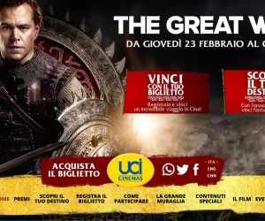 VINCI CON UCI CINEMAS E THE GREAT WALL