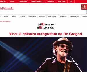 VINCI LA CHITARRA AUTOGRAFATA DA DE GREGORI