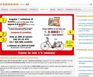 VINCI LA BICICLETTA ELETTRICA CON NUTELLA