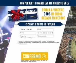 THE WINNER IS - BUONI ACQUISTO TICKETONE DA 900 EURO