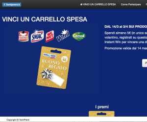 VINCI UN CARRELLO DI SPESA