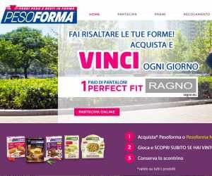 PESOFORMA ACQUISTA E VINCI OGNI GIORNO IL TUO “PERFECT FIT” RAGNO!
