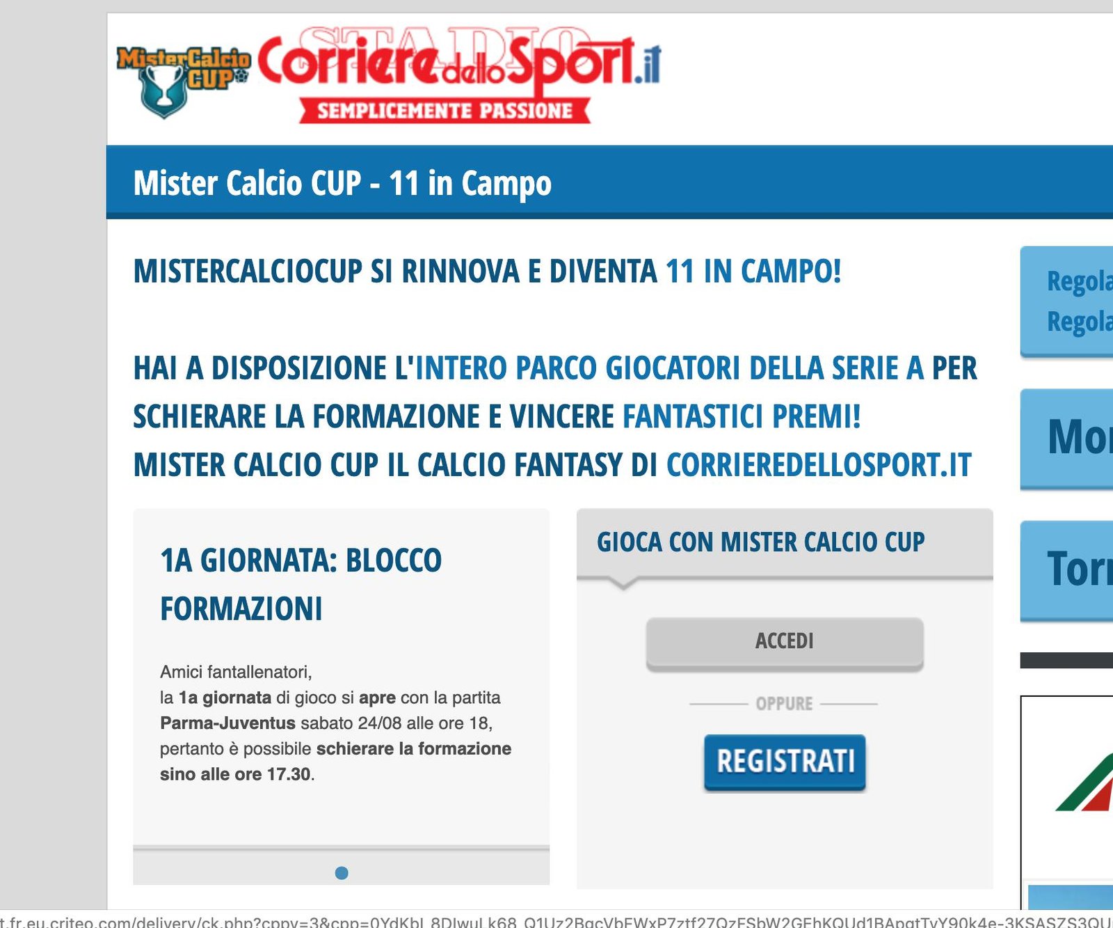 Fantacalcio On Line Gratis Con Premi