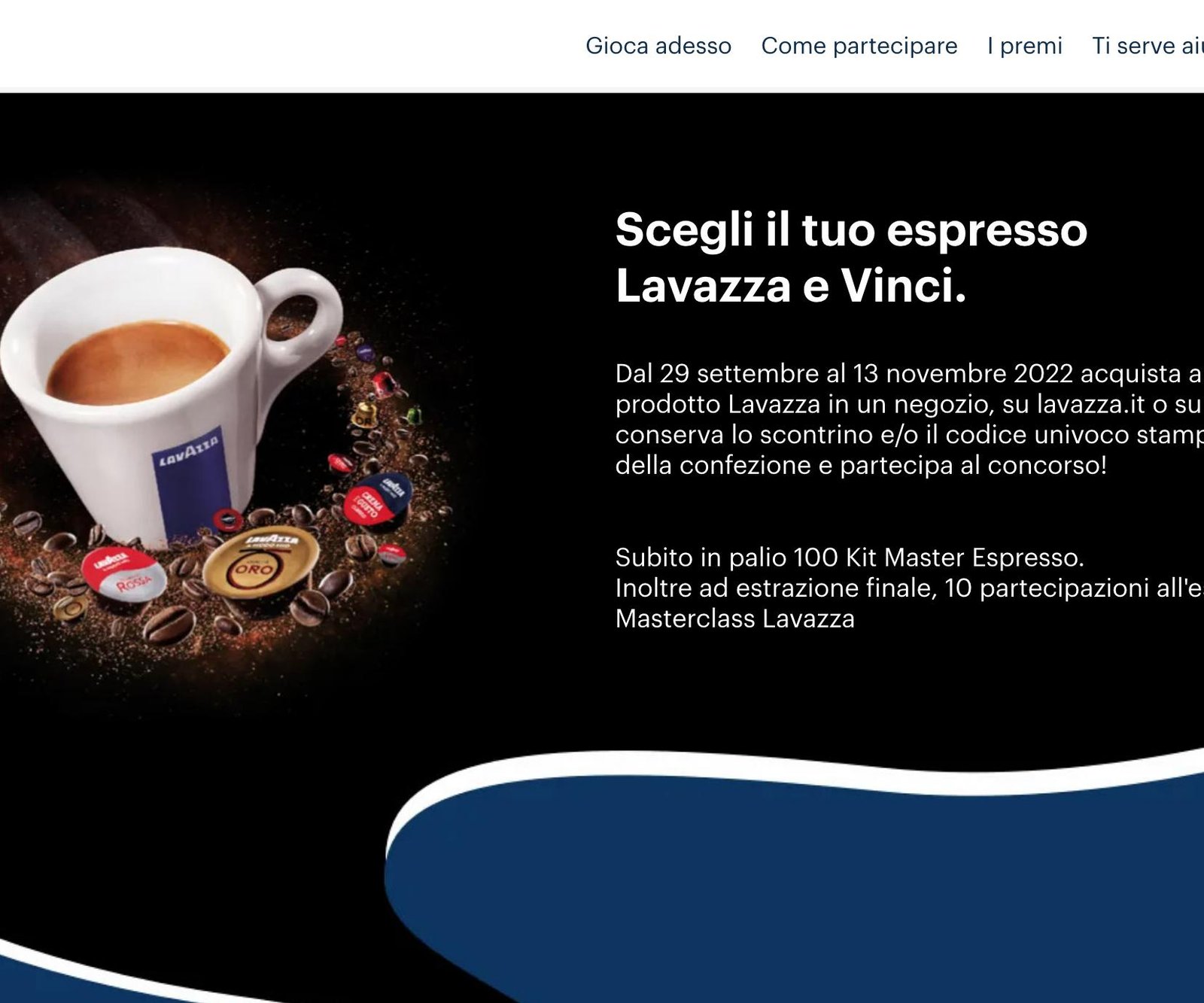 Concorso SCEGLI IL TUO ESPRESSO LAVAZZA E VINCI Premi e Concorsi
